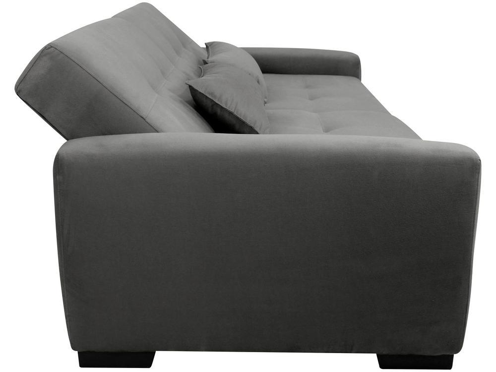 Sofá-cama 3 Lugares Casal Reclinável Veludo Matrix Lavínia - 6