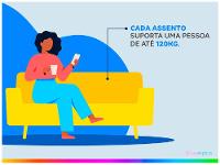 Sofá-cama 3 Lugares Casal Reclinável Veludo Matrix Lavínia - 2