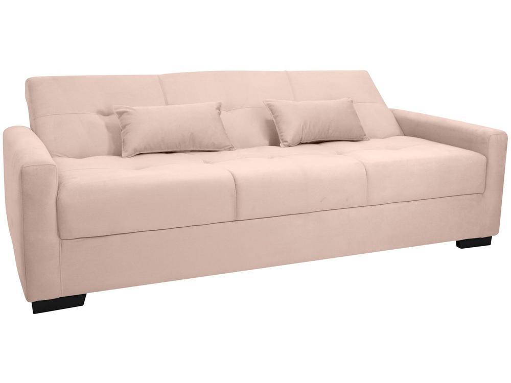 Sofá-cama 3 Lugares Casal Reclinável Veludo Matrix Lavínia - 4