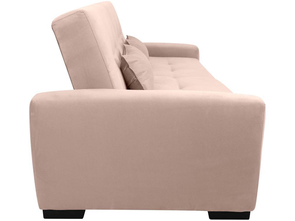 Sofá-cama 3 Lugares Casal Reclinável Veludo Matrix Lavínia - 5
