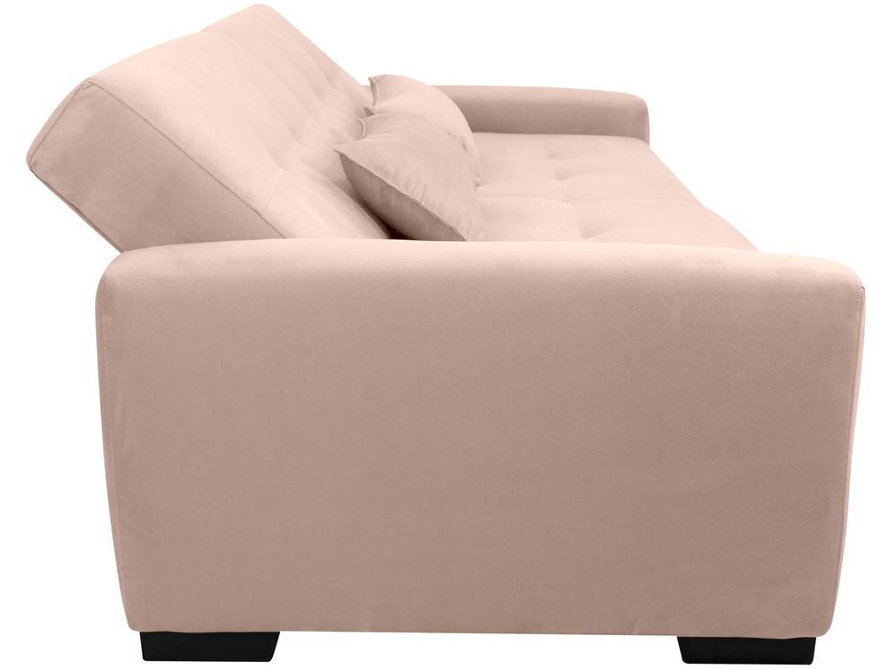 Sofá-cama 3 Lugares Casal Reclinável Veludo Matrix Lavínia - 6