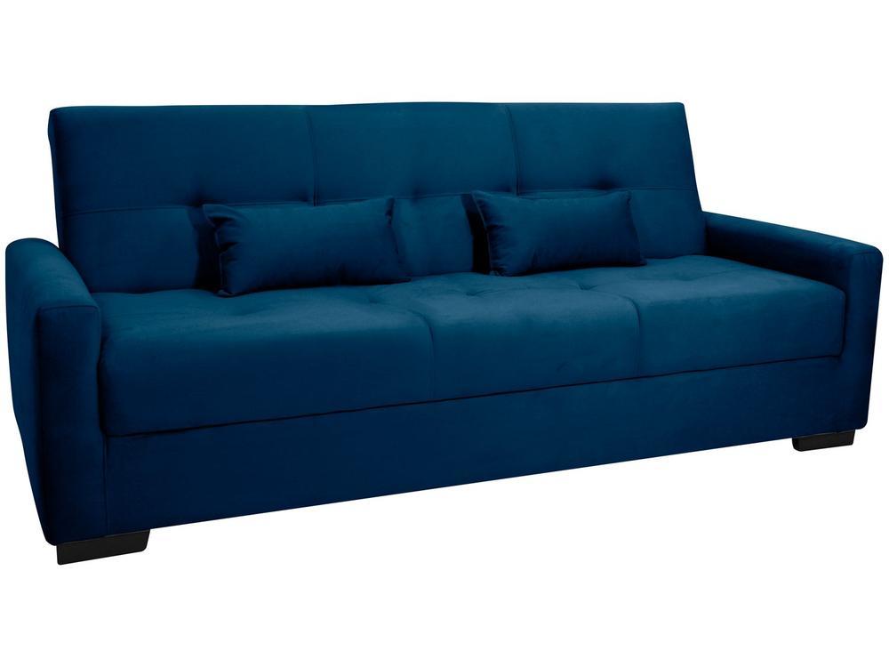 Sofá-cama 3 Lugares Casal Reclinável Veludo Matrix Lavínia - 9
