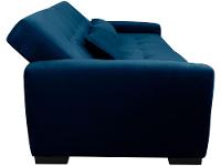 Sofá-cama 3 Lugares Casal Reclinável Veludo Matrix Lavínia - 6