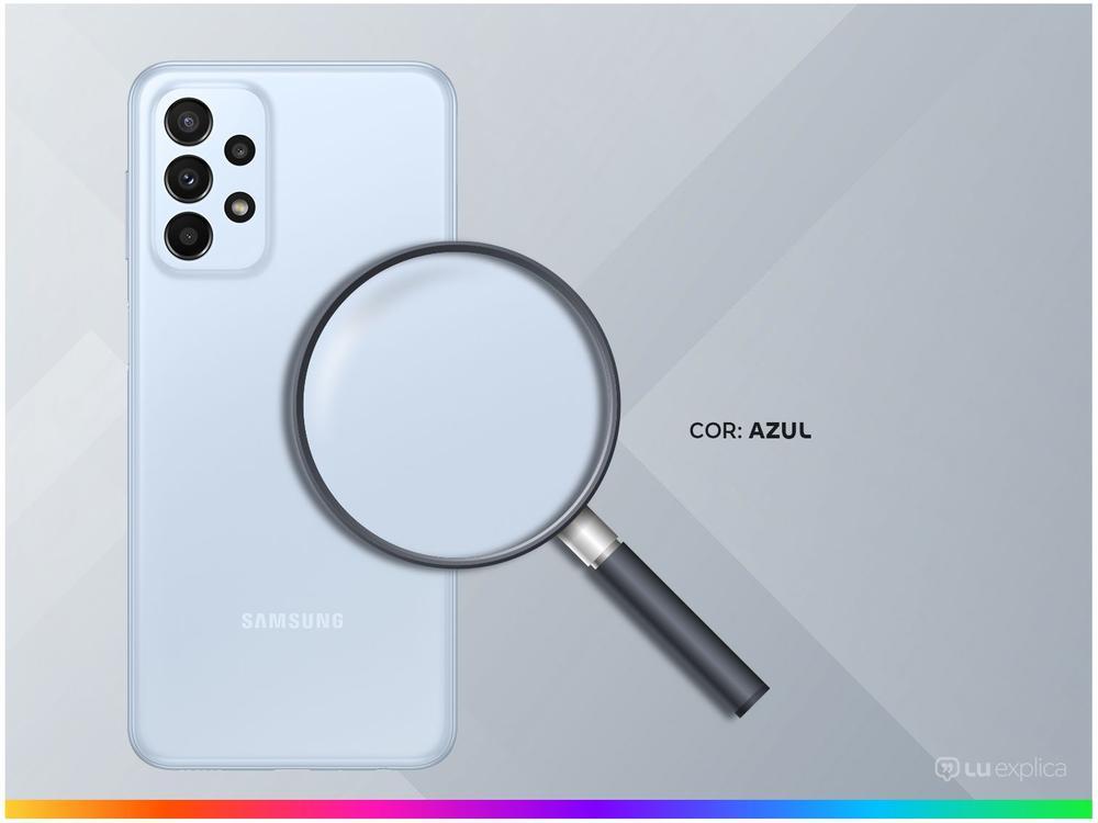 Smartphone Samsung Galaxy A23 128GB Azul 5G Octa-Core 4GB RAM 6,6" Câm. Quádrupla + Selfie 8MP Dual Chip - 3
