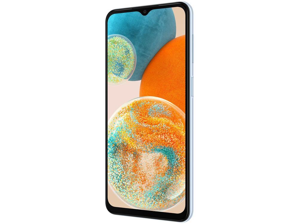 Smartphone Samsung Galaxy A23 128GB Azul 5G Octa-Core 4GB RAM 6,6" Câm. Quádrupla + Selfie 8MP Dual Chip - 5
