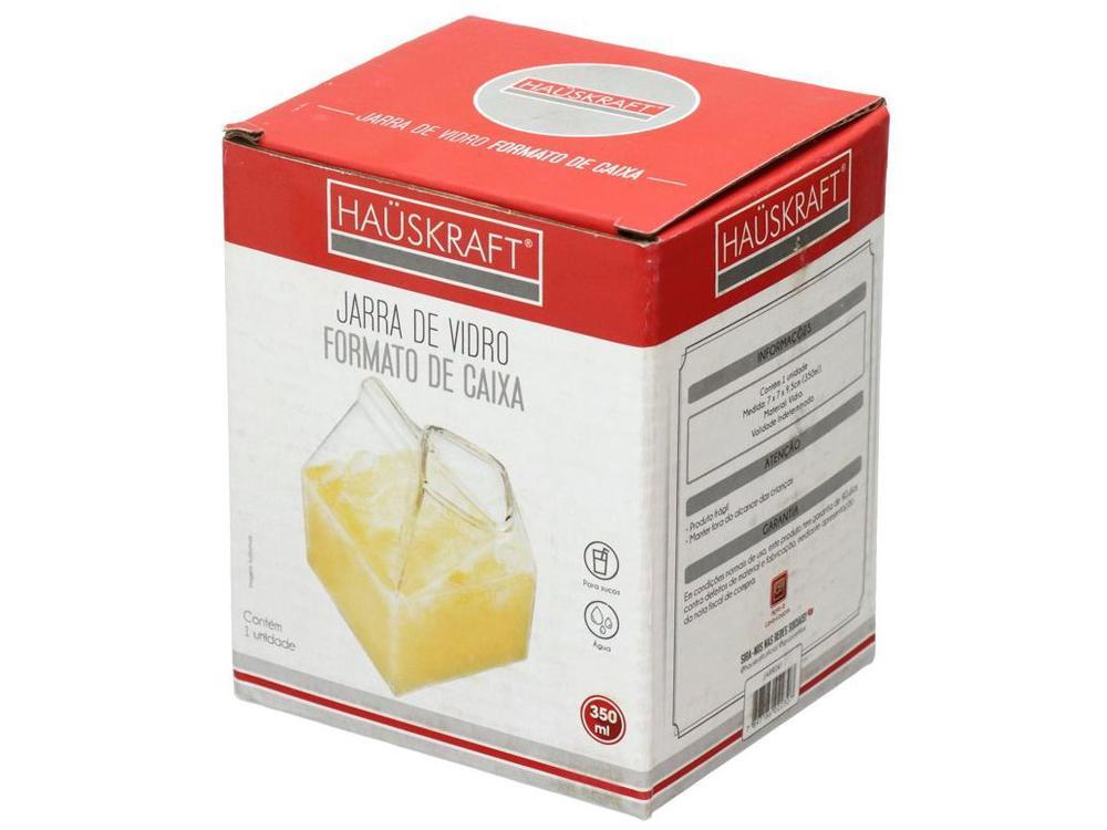 Jarra de Vidro 350ml Transparente Hauskraft Formato de Caixa - 5