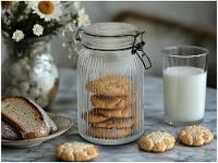 Pote de Vidro Hermético Hauskraft com Tampa Redondo 1,4L Millo - 2