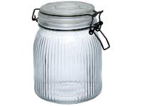 Pote de Vidro Hermético Hauskraft com Tampa Redondo 1L Millo - 1