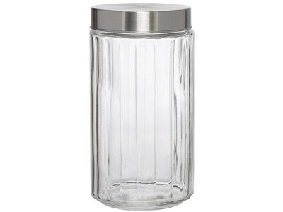 Pote de Vidro Hauskraft com Tampa Redondo 1,7L Cabane