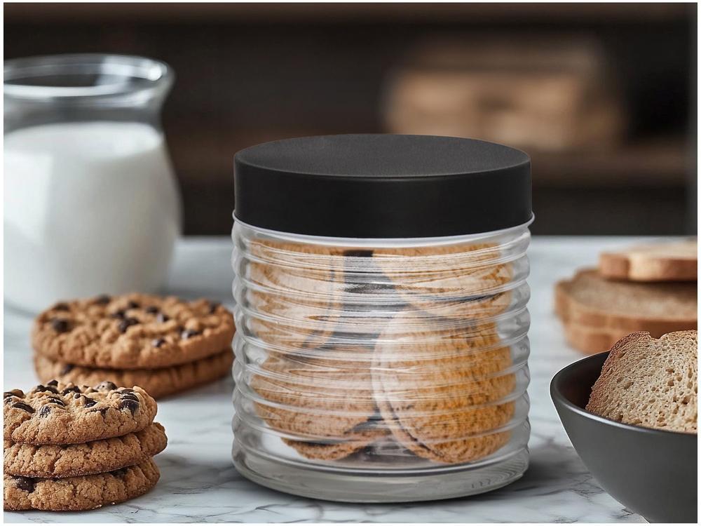 Pote de Vidro Hauskraft  Características com Tampa Redondo 800ml Fontana - 2