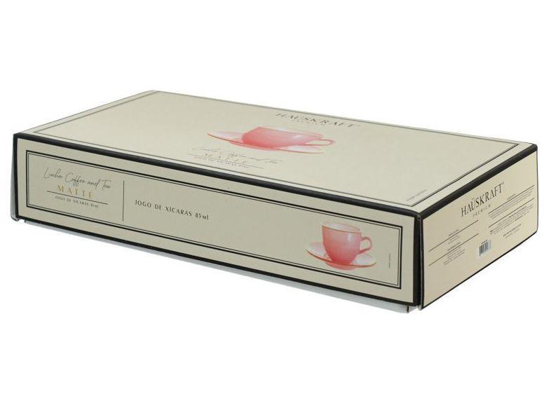 Jogo de Xícaras de Café 85ml Hauskraft Matte 4 Peças - 4