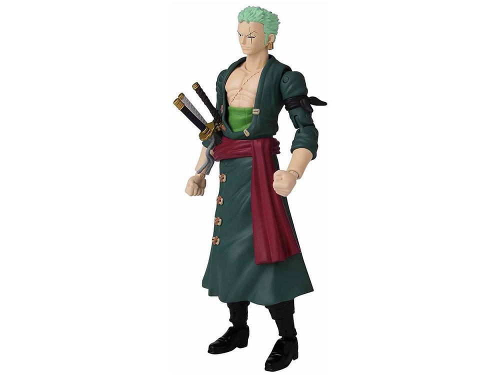Boneco One Piece Roronoa Zoro 16cm com Acessórios - 4