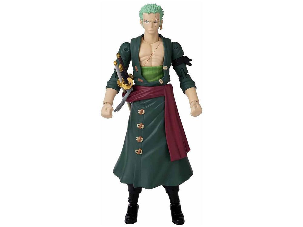 Boneco One Piece Roronoa Zoro 16cm com Acessórios - 5