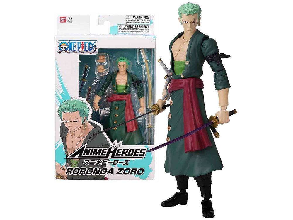 Boneco One Piece Roronoa Zoro 16cm com Acessórios - 6