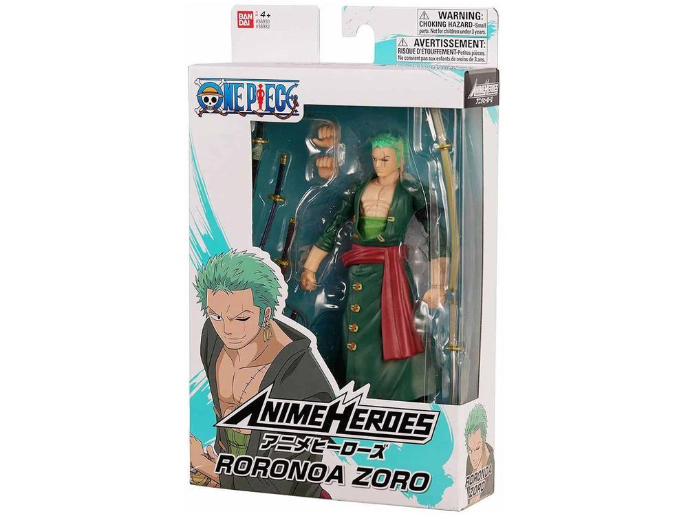 Boneco One Piece Roronoa Zoro 16cm com Acessórios - 7