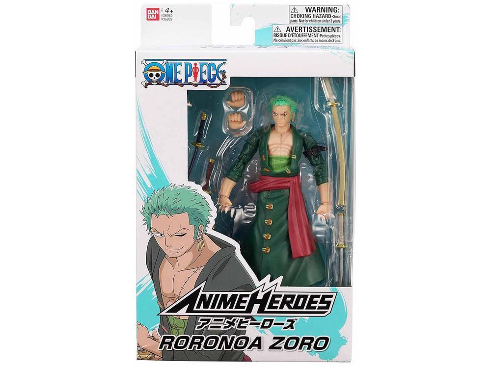 Boneco One Piece Roronoa Zoro 16cm com Acessórios - 8