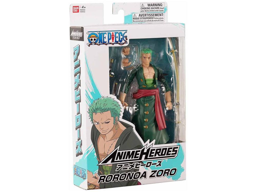 Boneco One Piece Roronoa Zoro 16cm com Acessórios - 9