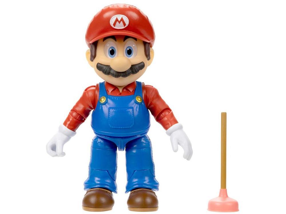 Boneco Super Mario 12cm com Acessório - 4