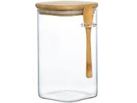 Pote de Vidro Hermético Hauskraft com Tampa Quadrado 1,3L Liege com Colher - 1