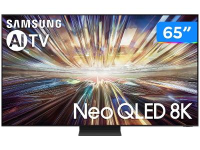 Smart TV 65" 8K MINI LED Neo QLED Samsung AI TV QN65QN800 VA 120Hz Wi-Fi Alexa 4 HDMI 3USB