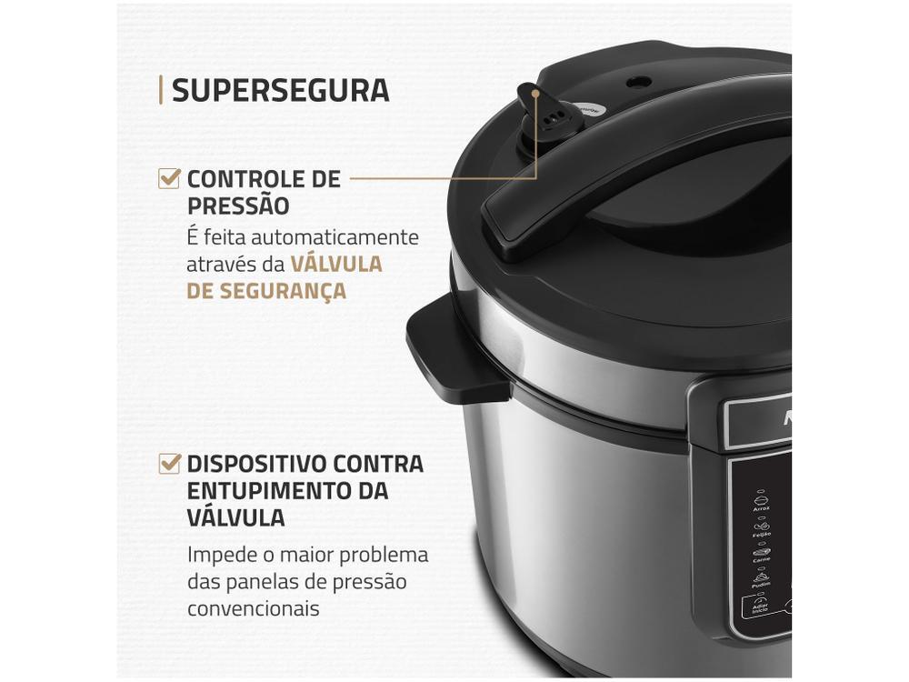 Panela de Pressão Elétrica 6L Mondial Digital Master Cooker PE-60-6L-I - 5