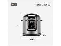 Panela de Pressão Elétrica 6L Mondial Digital Master Cooker PE-60-6L-I - 9