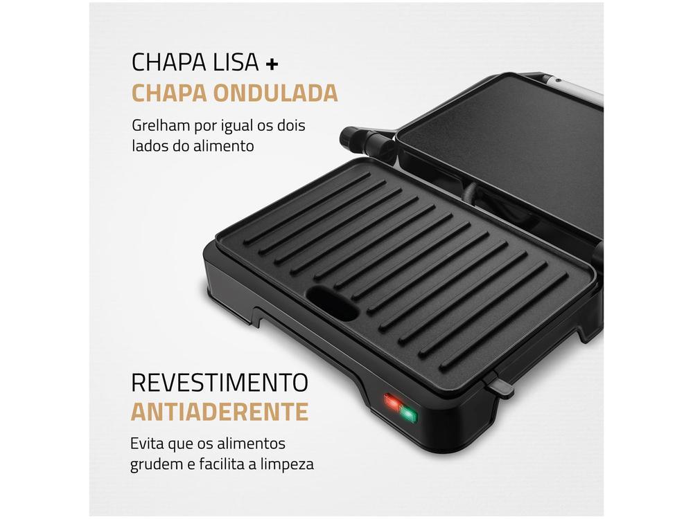 Grill Mondial PG-01-180 Master Press Duo 3 em 1 Retangular com Chapa 1000W - 15