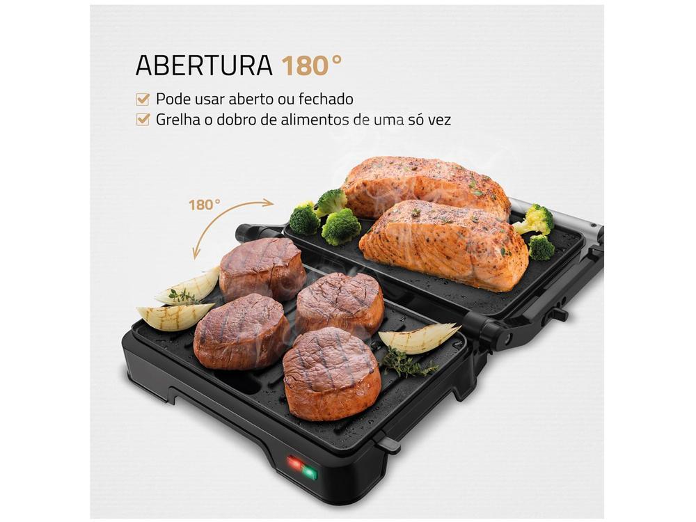 Grill Mondial PG-01-180 Master Press Duo 3 em 1 Retangular com Chapa 1000W - 4