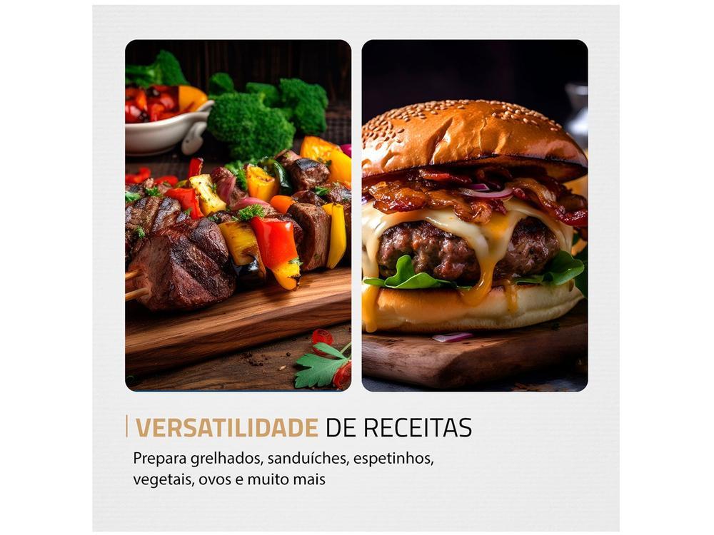 Grill Mondial PG-01-180 Master Press Duo 3 em 1 Retangular com Chapa 1000W - 6