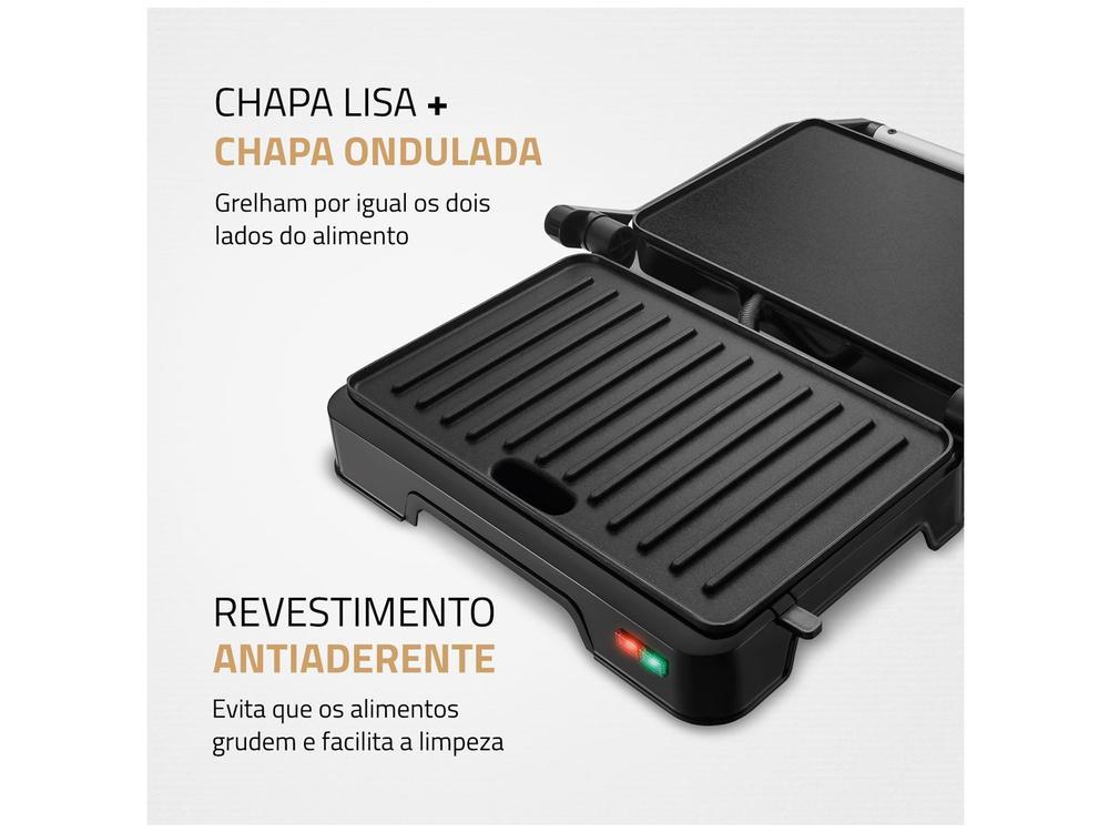 Grill Mondial PG-01-180 Master Press Duo 3 em 1 Retangular com Chapa 1000W - 7
