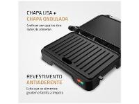 Grill Mondial PG-01-180 Master Press Duo 3 em 1 Retangular com Chapa 1000W - 7