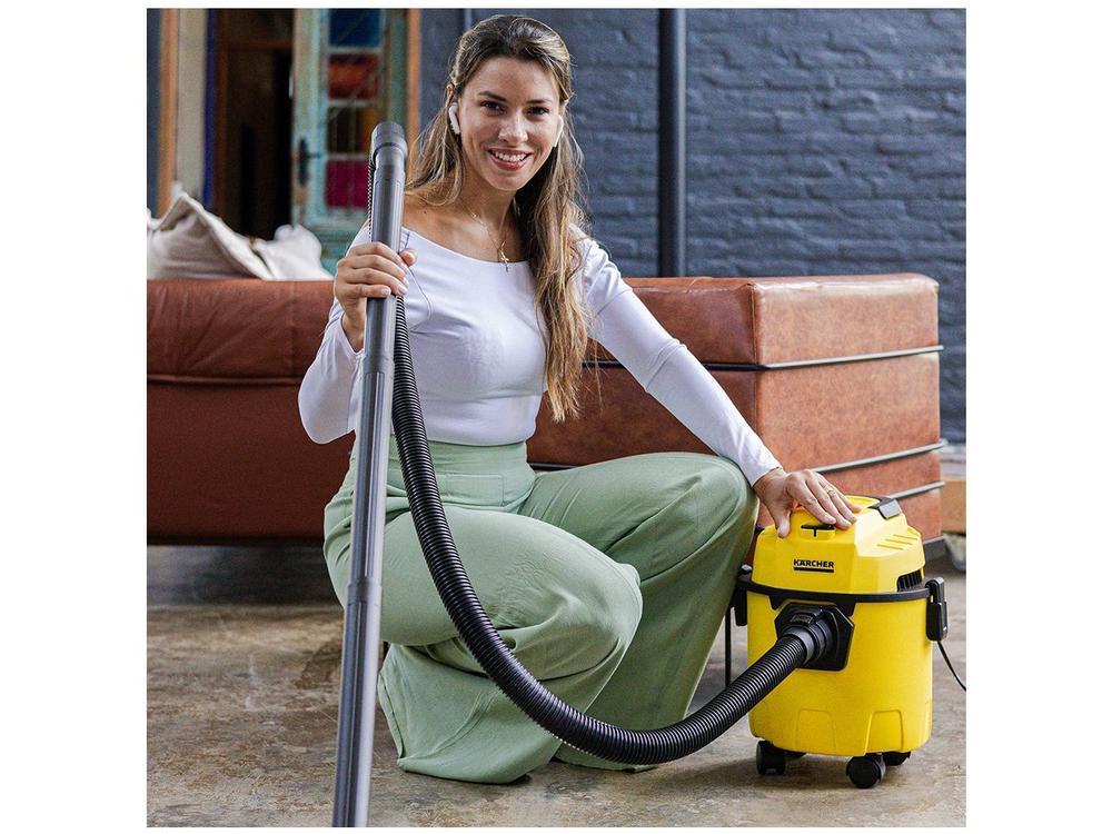 Aspirador de Pó e Água 3 em 1 Kärcher 1500W WDL 1 Amarelo - 5