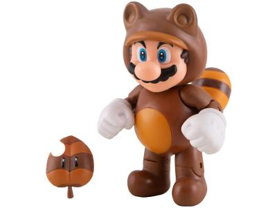 Boneco Super Mario Fire 10,3cm com Acessório 