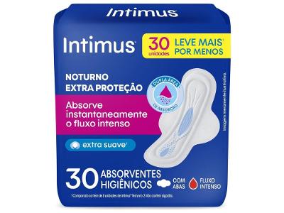 Absorvente Noturno Intimus com Abas Grande