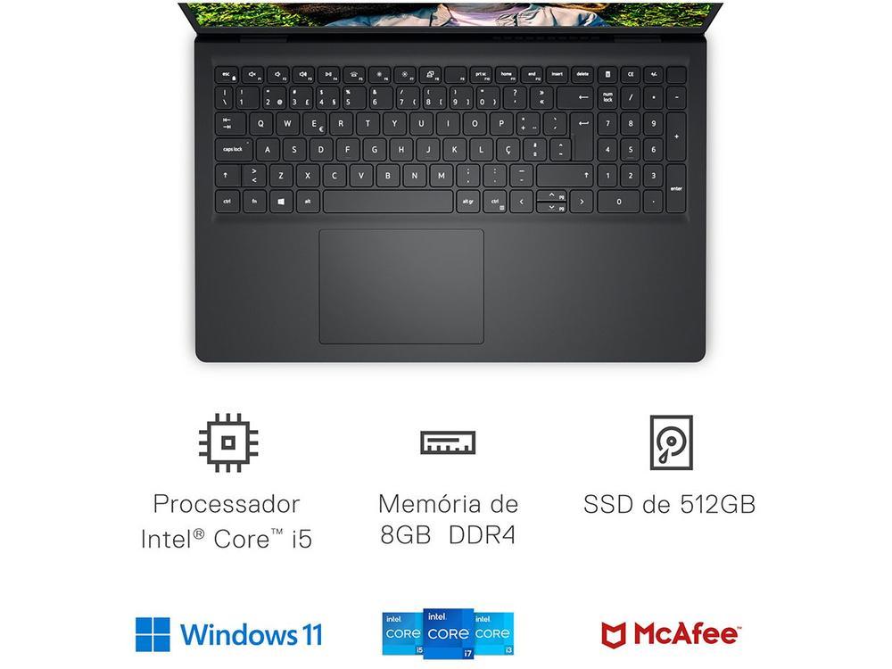 Notebook Dell Inspiron 15 I15-I120K-A25P Intel Core i5 8GB RAM 512GB SSD 15,6" Full HD Windows 11 - 3