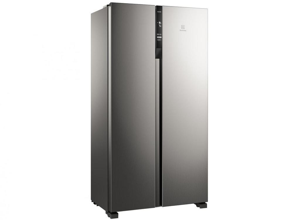 Geladeira/Refrigerador Electrolux Frost Free Side by Side Inox Look 435L Efficient IS4S - 6