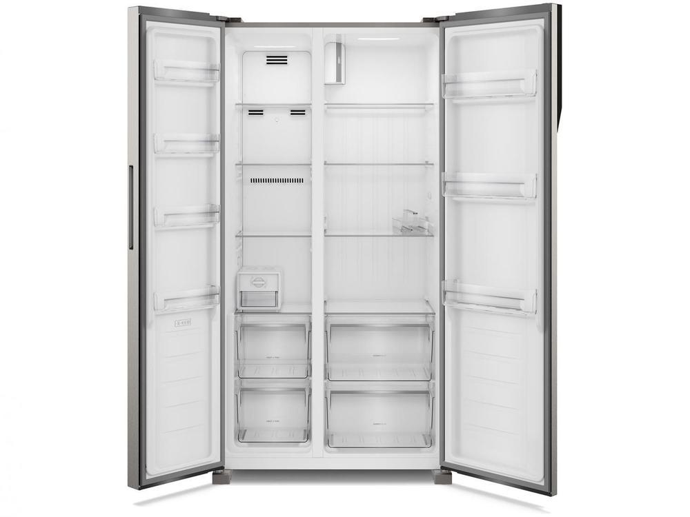 Geladeira/Refrigerador Electrolux Frost Free Side by Side Inox Look 435L Efficient IS4S - 8