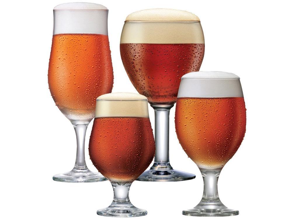 Jogo de Copos de Vidro para Cerveja 4 Peças - 1