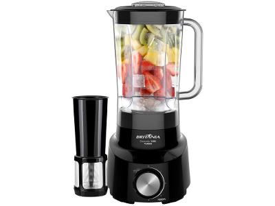 Liquidificador Britânia Diamante 1000 Turbo - Preto com Filtro 4 Velocidades + Pulsar 1000W