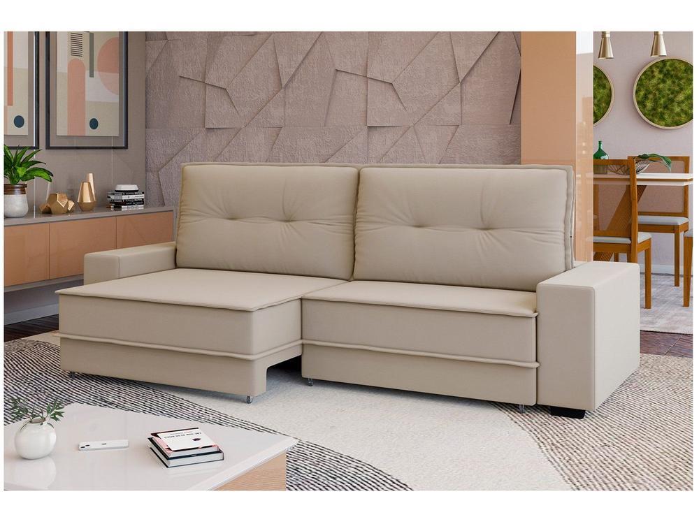 Sofá 4 Lugares Retrátil Reclinável Veludo Texas Besthouse - 13