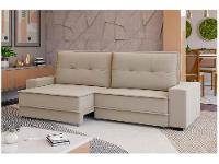 Sofá 4 Lugares Retrátil Reclinável Veludo Texas Besthouse - 13