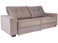 Sofá 4 Lugares Retrátil Reclinável Veludo Texas Besthouse - 6