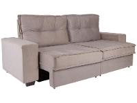 Sofá 4 Lugares Retrátil Reclinável Veludo Texas Besthouse - 8