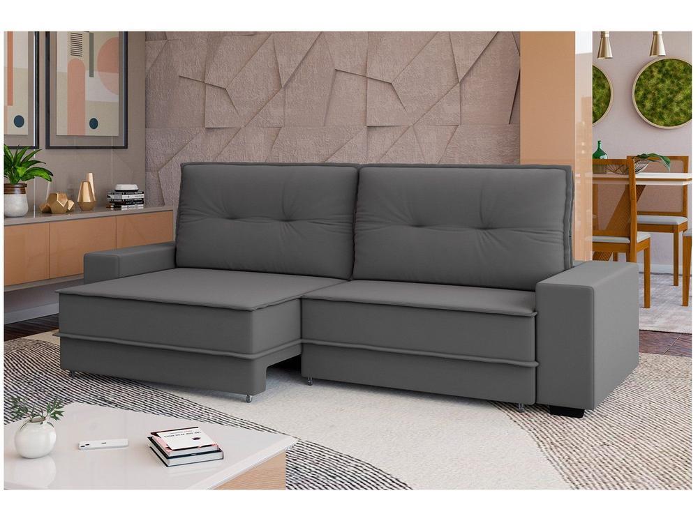 Sofá 4 Lugares Retrátil Reclinável Veludo Texas Besthouse - 13