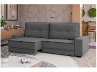 Sofá 4 Lugares Retrátil Reclinável Veludo Texas Besthouse - 13