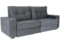 Sofá 4 Lugares Retrátil Reclinável Veludo Texas Besthouse
