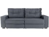 Sofá 4 Lugares Retrátil Reclinável Veludo Texas Besthouse - 5