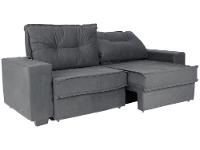 Sofá 4 Lugares Retrátil Reclinável Veludo Texas Besthouse - 6