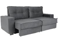 Sofá 4 Lugares Retrátil Reclinável Veludo Texas Besthouse - 8
