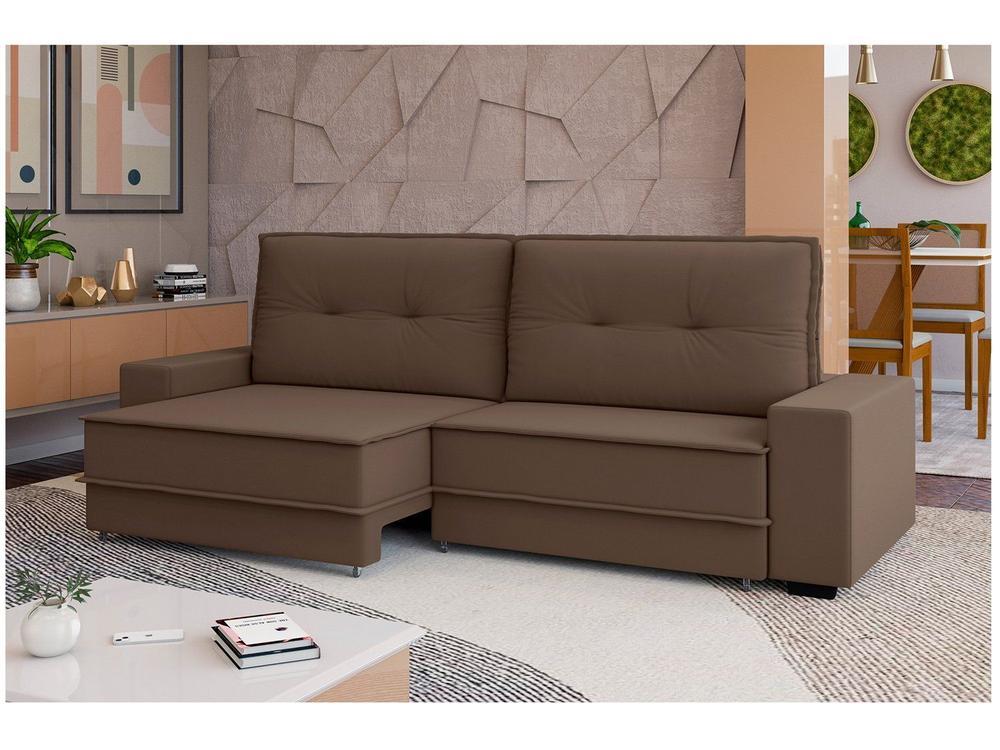 Sofá 4 Lugares Retrátil Reclinável Veludo Texas Besthouse - 13